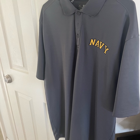 Men’s 2X Navy Polo Shirt- Under Armour - Picture 2 of 5